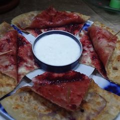 Healthy and Tasty 🍓 jam paratha 😋 A picture of Healthy and Tasty 🍓 jam paratha 😋.