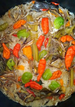 Foto resep Nasi liwet teri jengki