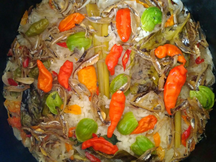 Resep Nasi liwet teri jengki Anti Gagal