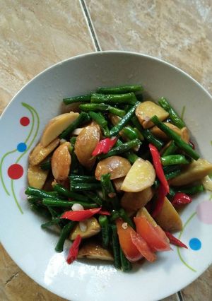 Foto resep Oseng jengkol kacang panjang