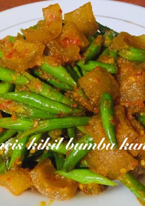 Foto resep Buncis Kikil Bumbu Kuning (pedas)