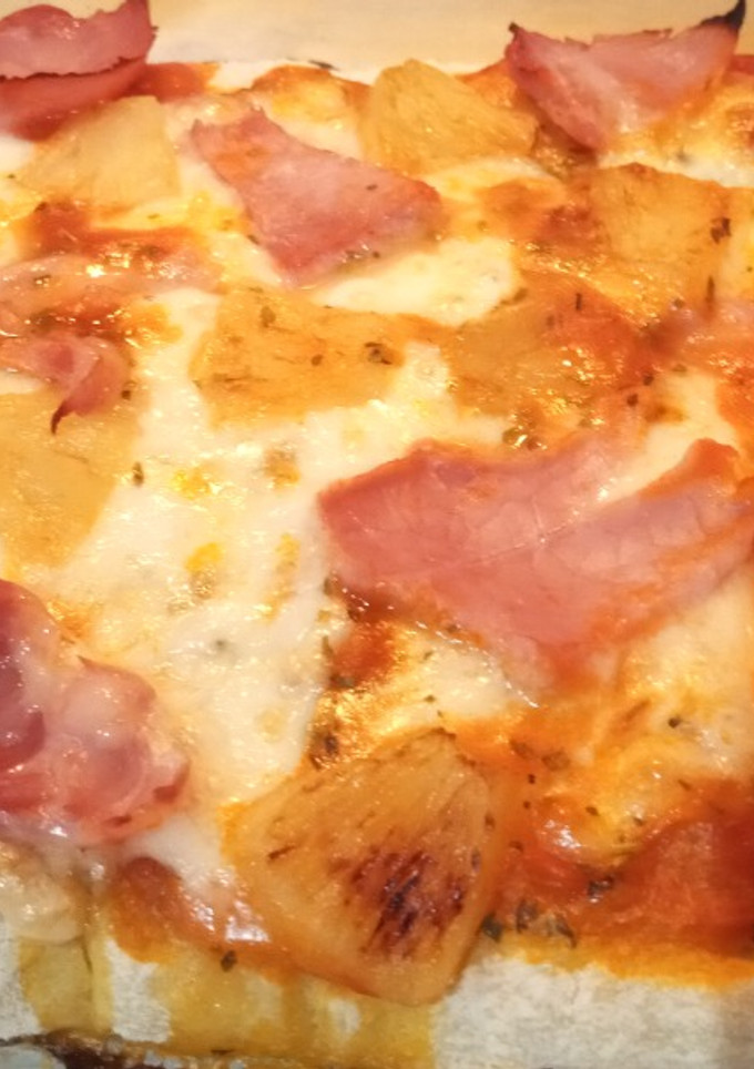 Una foto de Pizza de Piña y Lacón