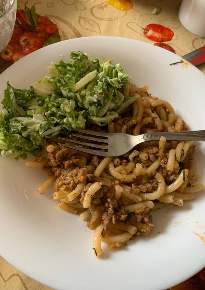Макарони з фаршем
