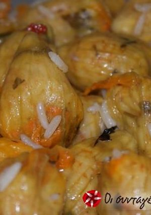 A picture of Stuffed zucchini flowers.