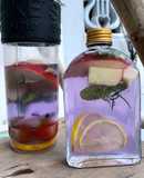 Detox chanh + táo + hoa đậu biếc