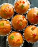 Orange Tutti Frutti Muffins