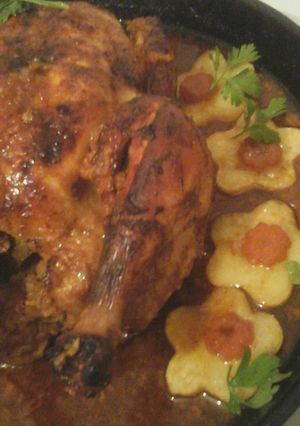 صورة لوصفة دجاج محمر في الفرن