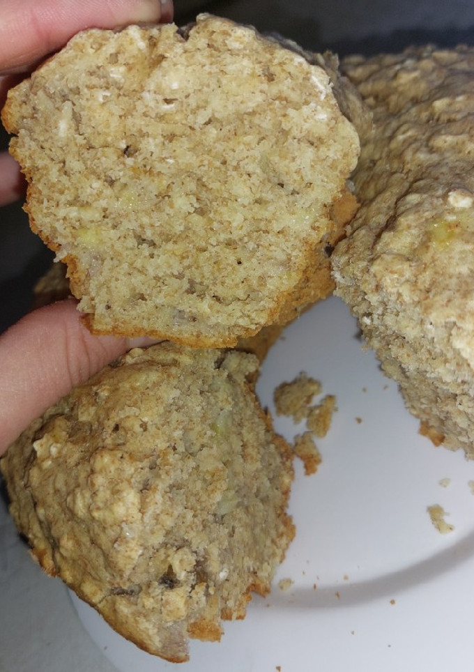 Una foto de Budín integral de banana y avena