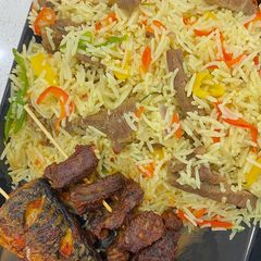A picture of Beef Stir fry rice.