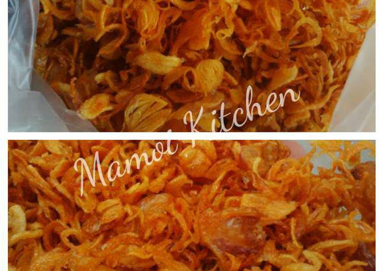 Tips membuat bawang goreng krispy