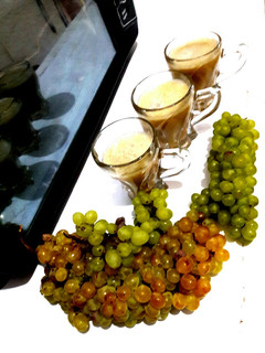 عکسی از دستور آب انگور طبیعی و سالم با دو قلم(خواصش)