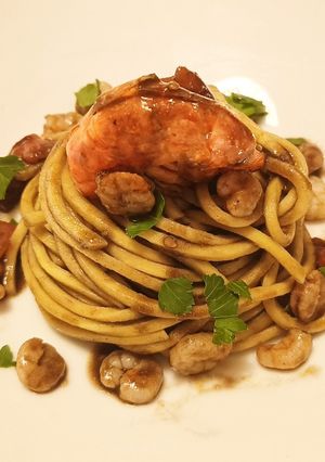 A picture of Spaghetti nero di seppia.