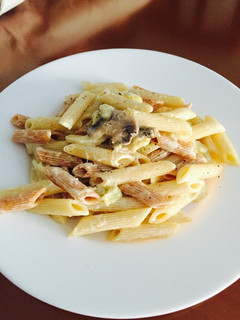 Una foto de Penne alla panna kikera