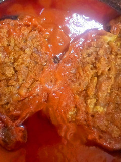 عکسی از دستور قارنی یاریخ(بادمجان شکم پر با گوشت چرخ کرده)