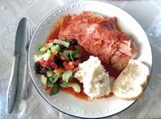 Una foto de pierna enchilada