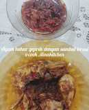 Ayam Bakar Geprek dengan sambal terasi