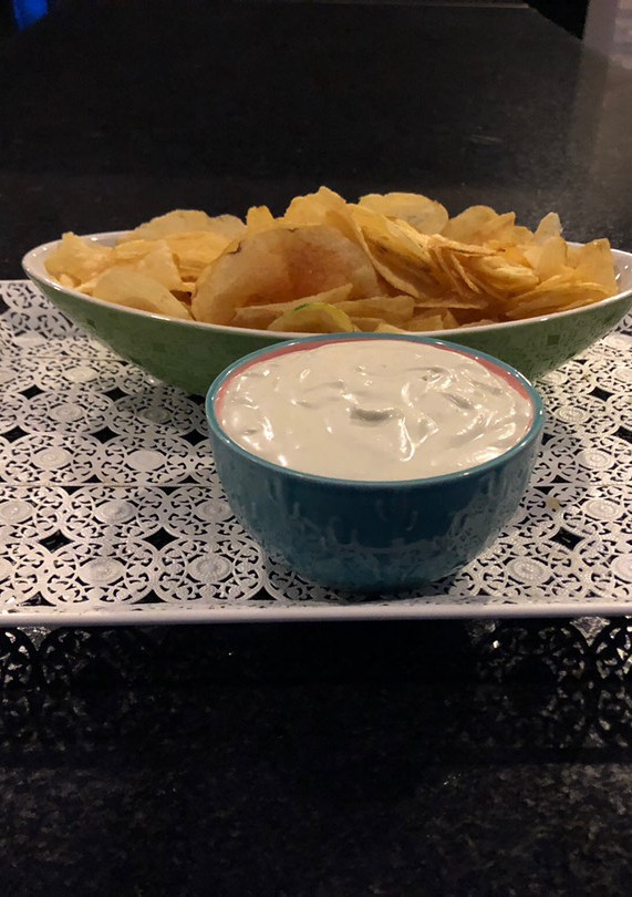Una foto de Dip de queso azul