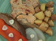 Una foto de cuartos de pollo al horno tomillo