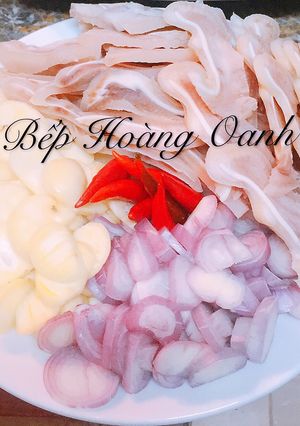Hình của món Lỗ Tai Heo Ngâm Giấm.
