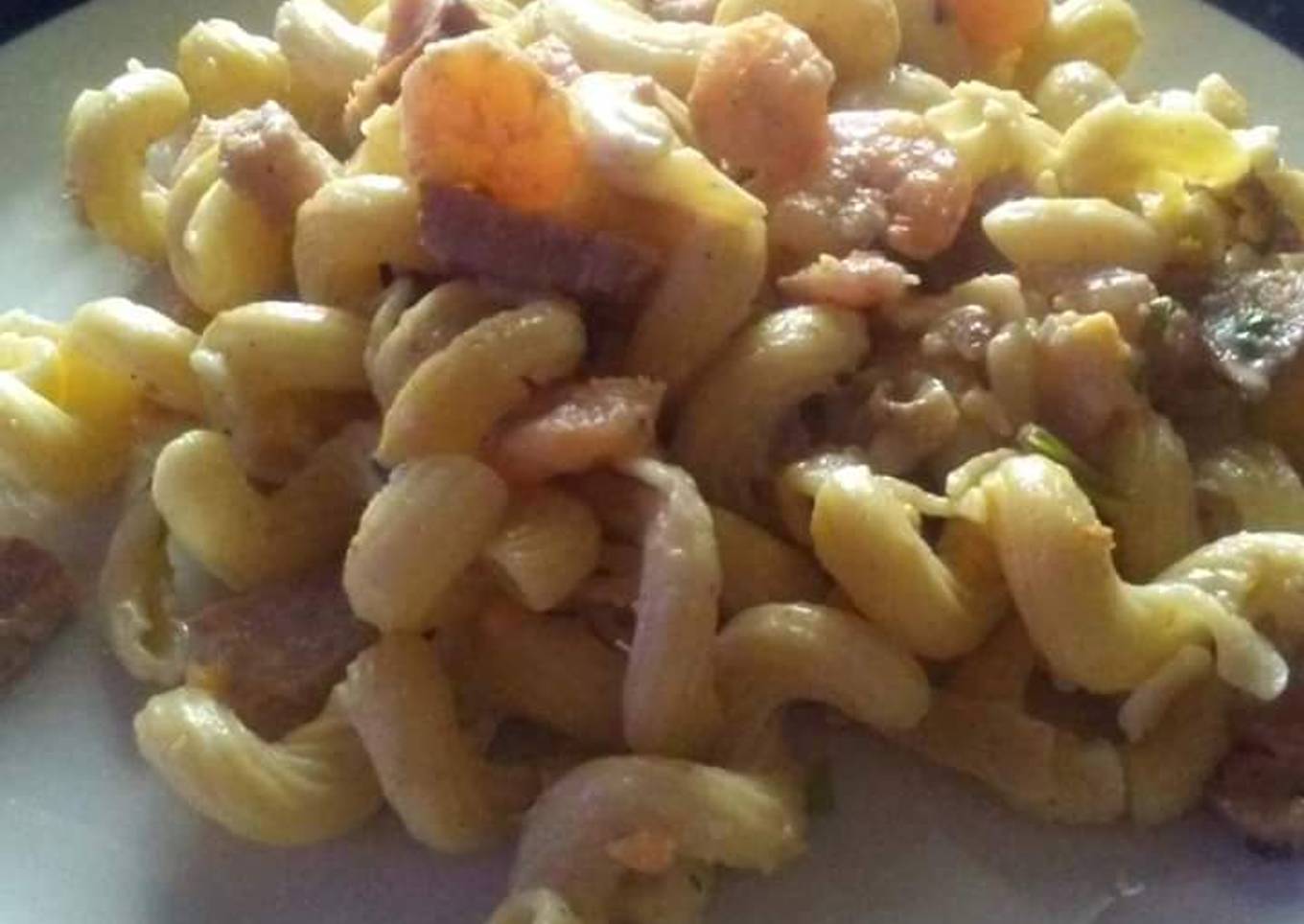 Ordinary shrimp with ham and shrimp