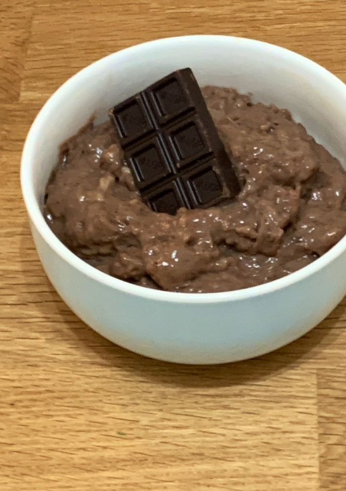 Una foto de Crema pastelera de chocolate casera en Thermomix