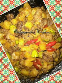 Foto resep Sambal goreng ati kentang petai