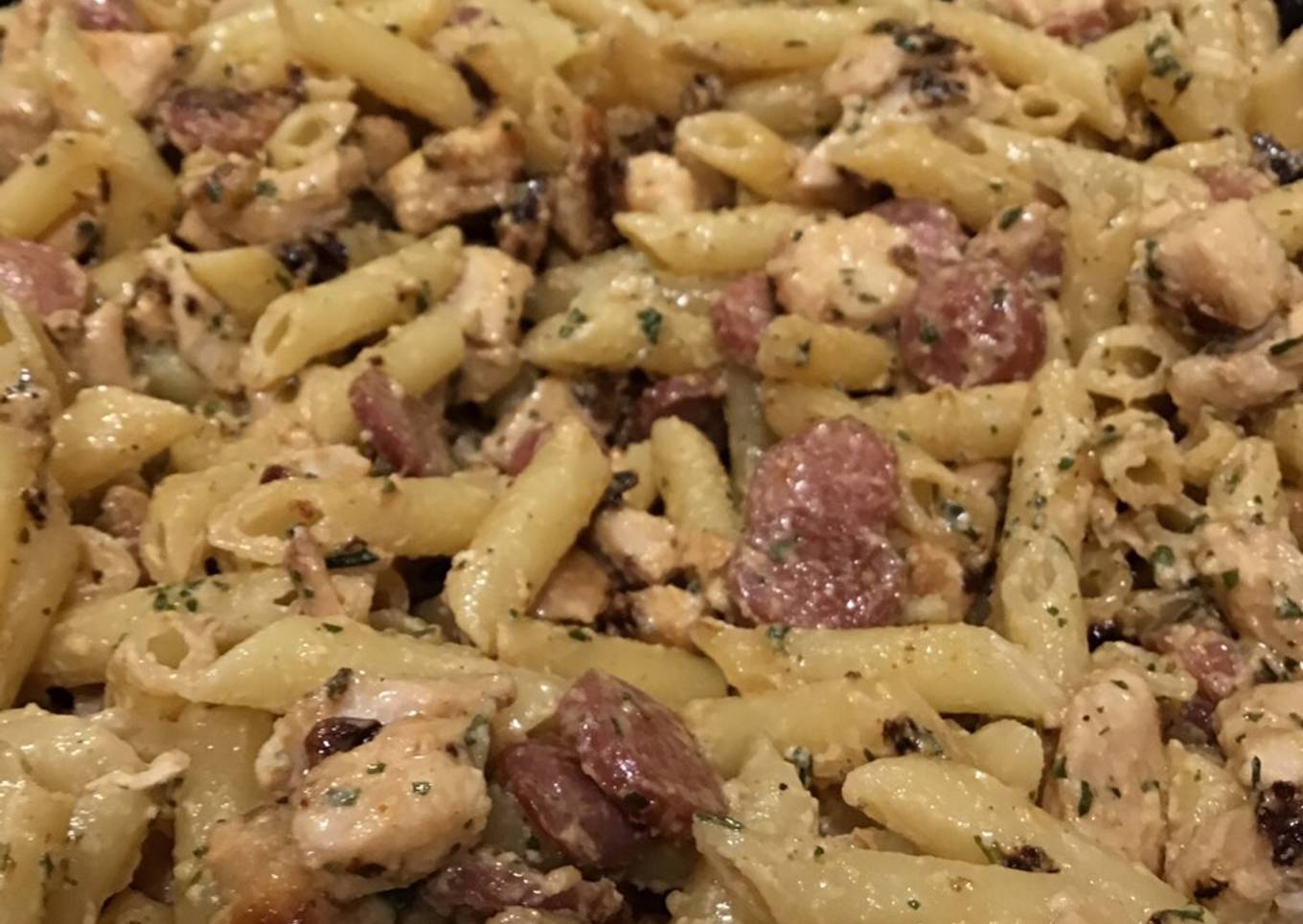 Macarrones con pollo