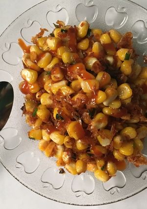 Hình của món Ruốc xào bắp.