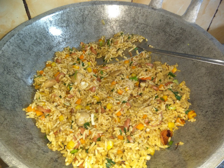 Standar Bagaimana cara bikin Nasi goreng mix bumbu saus tiram  spesial