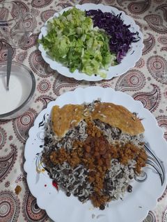 عکسی از دستور عدس پلو