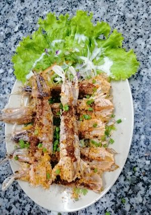 Hình của món Tôm tít chiên giòn.