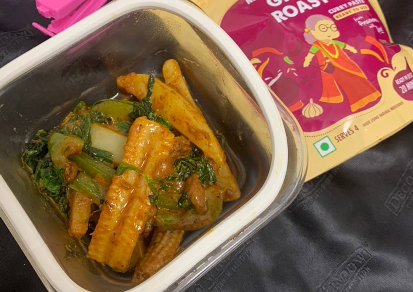 Ghee Roast baby corn