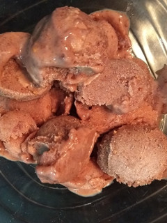 Una foto de Helado de arándanos rojos