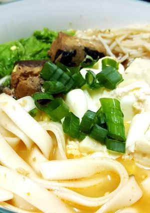 古早味茄汁鯖魚家常麵 的食譜成品照片