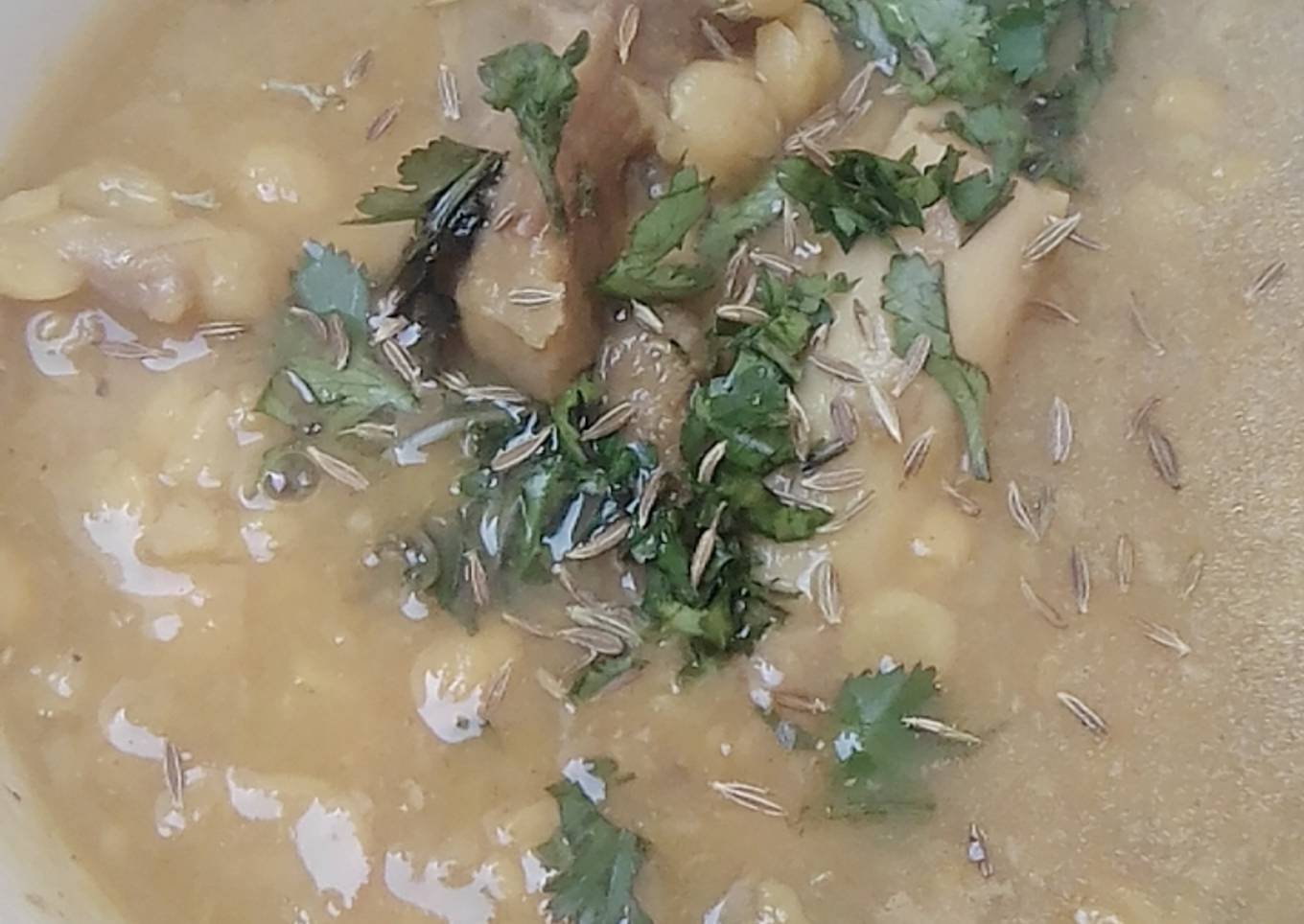 Mutton chany ki daal