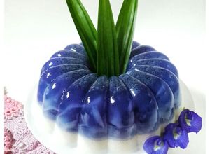 Foto resep Puding Santan Bunga Telang Kelapa Muda