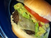 A picture of deer meat on the grill