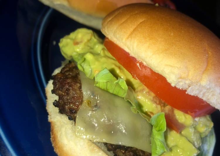 Recipe of Tasty Southwest Burgers 🍔 🥑 🌶