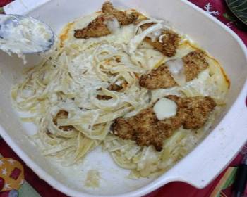 New Recipe Cheesy chicken Alfredo bake Delicious Simple