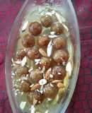 Sweet potato gulab jamun (farali)