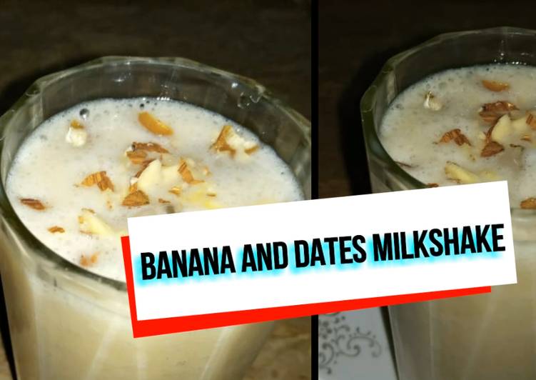 banana and dates milkshake recipe main photo