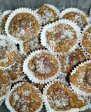Muffins de boniato rellenos de dulce de castañas (sin azúcar)