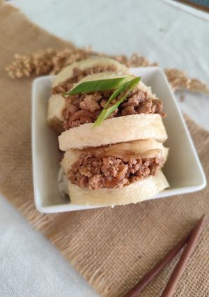 Foto resep Roti Kukus Ayam Teriyaki