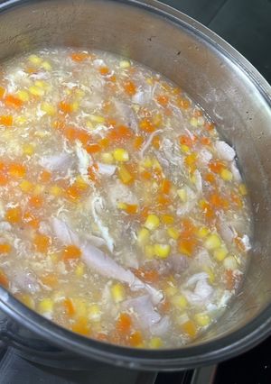 Foto resep Sop jagung asparagus