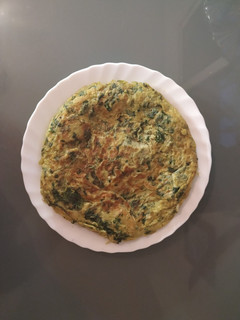 Una foto de Tortillas de espinacas y patata de aprovechamiento