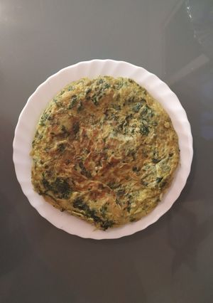 Foto principal de Tortillas de espinacas y patata de aprovechamiento