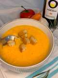 Gemüsesuppe mit Olivenöl
