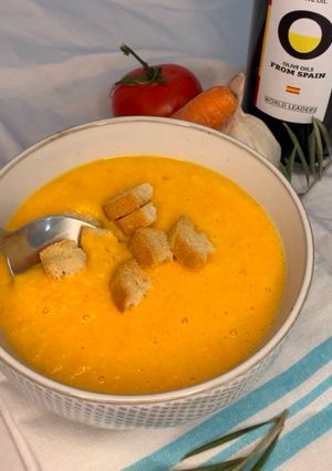 Gemüsesuppe mit Olivenöl Rezepthauptbild