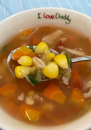 Foto resep Chicken soup ala AW