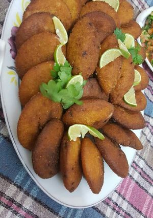 صورة لوصفة الكبة المقلية السورية